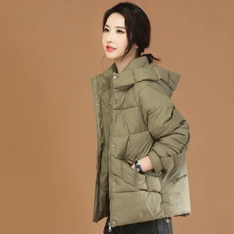 韩潮袭人高级感连帽保暖棉衣棉服女冬季新款加厚短外套面包服棉袄图片