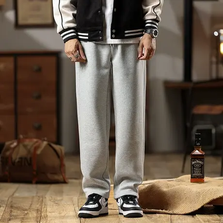 潮流男款裤子潮牌百搭直筒男士休闲裤户外哑光休闲百搭男款工装裤商品大图