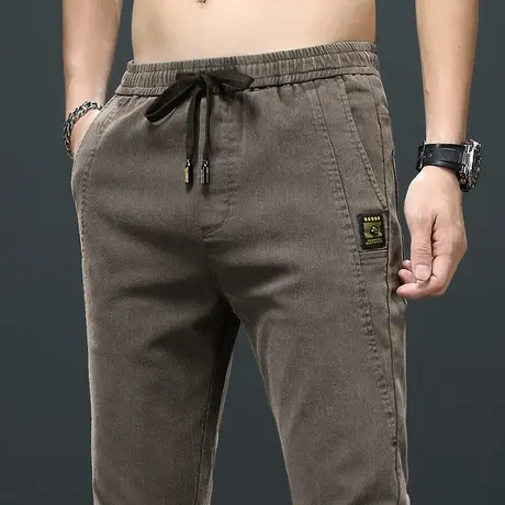 夏季薄款春秋款松紧腰休闲裤男士2024新款男装夏装男裤子男款西裤商品大图