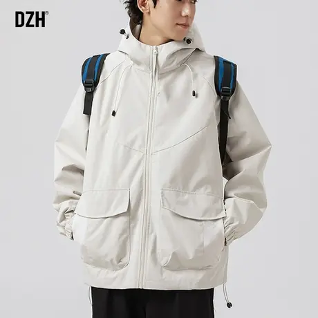 男士机能冲锋衣男2024新款男款工装外套潮牌男装秋装上衣美式夹克商品大图