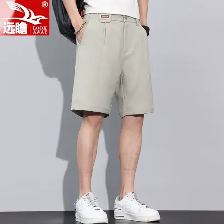 男士休闲短裤夏季薄款中裤宽松直筒西裤2023新款夏天冰丝五分裤子商品大图