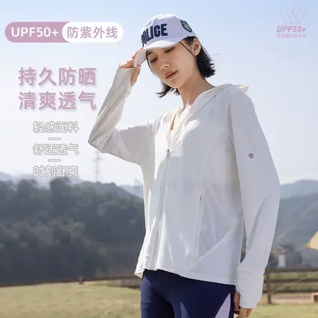 防晒衣女夏季原纱型防紫外线外套UPF50＋轻薄透气冰丝骑车防晒服商品大图