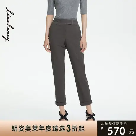 LANCY/朗姿女装商场同款裤子女22春夏新款正式职业休闲铅笔裤商品大图