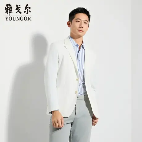 【商城同款】雅戈尔男士西服春季新款官方商务休闲正装西装外套男图片