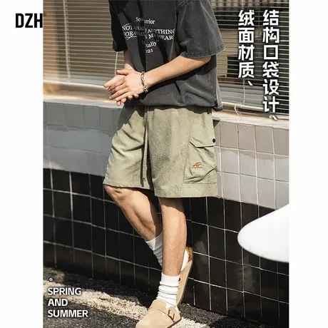 男士5分运动短裤男篮球美式夏季男裤2025新款工装裤子五分裤男款商品大图