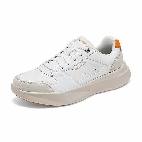 Skechers斯凯奇2025夏新款男休闲运动鞋厚底增高轻质耐磨皮面板鞋商品大图