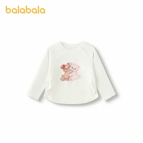【商场同款】巴拉巴拉女宝宝t恤可爱小熊上衣长袖2025秋新款内搭图片