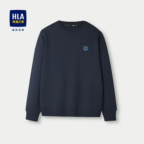 HLA/海澜之家亦心即为系列卫衣2025秋新款贴布绣宽松休闲柔软男女商品大图