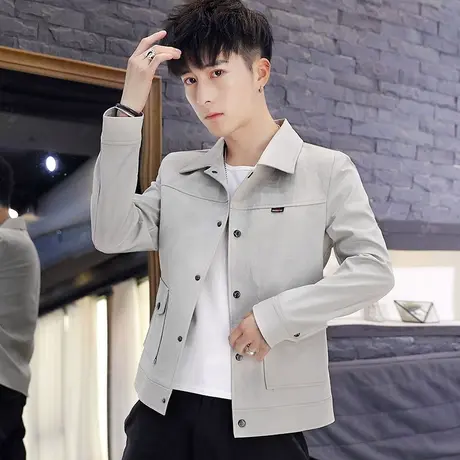 2025新款秋季夹克衫上衣男士潮流休闲春秋薄秋装外套秋衣秋装褂子商品大图