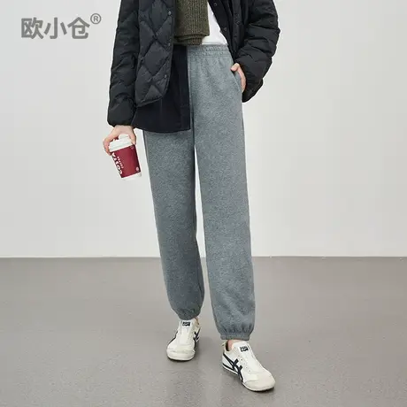 欧小仓气凝胶保暖裤系列轻便御寒黑科技秋冬卫裤运动一片式束口裤图片