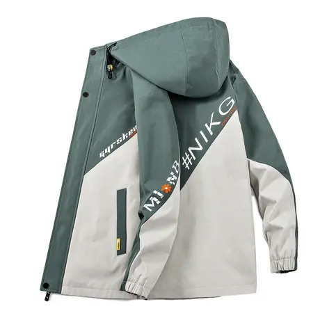 男士加绒加厚保暖外套秋冬季韩版潮流帅气休闲男装工装冲锋衣夹克图片