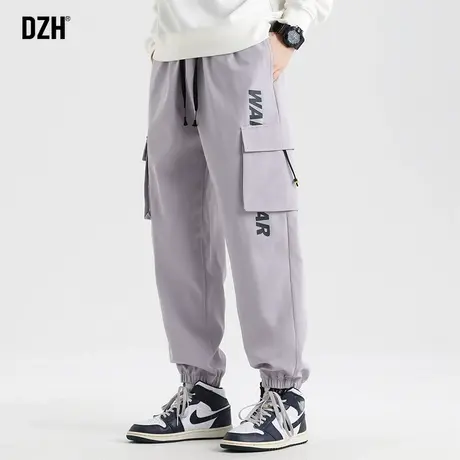 男士工装裤男春秋季美式高街痞帅束脚裤2024新款裤子伐木裤休闲裤商品大图