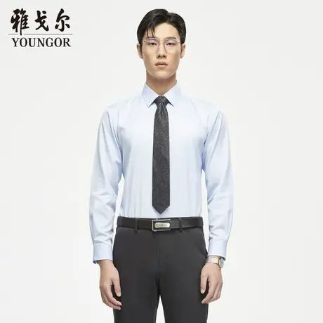 雅戈尔 官方新品商务2024春夏衬衫男士衬衣长袖衬衫DP免烫商品大图