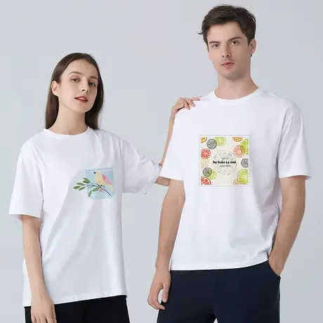 [预售]Topnew/铜牛男女同款夏季短袖衫 抗疫纯棉定制T恤潮流CB002图片