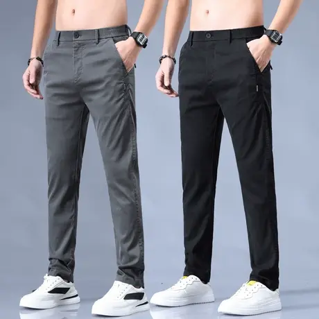 夏季西裤男款薄款西装夏裤休闲裤男士男裤子夏装冰丝商务正装西服图片