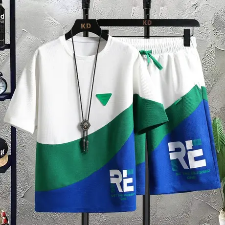 13初高中学生短袖t恤12-15岁男孩帅气夏装14青少年大童运动套装16商品大图