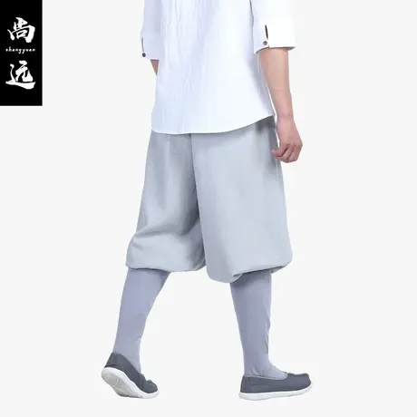 尚远春夏苎麻传统裤僧裤僧服禅意休闲裤居士裤打坐禅修裤僧侣裤子商品大图