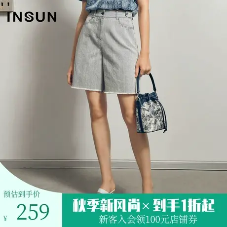 恩裳夏季直筒休闲减龄别致时尚气质简约裤子休闲裤商品大图