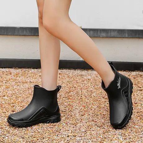 雨鞋女款2023新款成人时尚下雨天外穿水鞋女防水雨靴防滑雨鞋女款商品大图