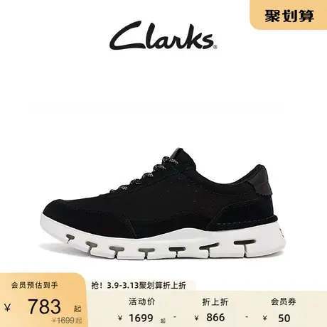 Clarks其乐男士春秋时尚复古风舒适透气软底真皮革休闲鞋商品大图