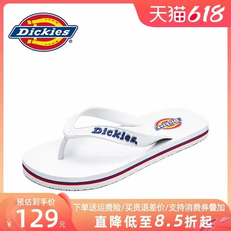 Dickies人字拖男2025夏季新款拖鞋外穿踩屎感潮牌耐磨防滑沙滩鞋商品大图
