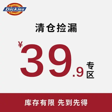 【特惠清仓】Dickies童装奥莱儿童短袖t恤夏季男女孩断码衣服夏A商品大图