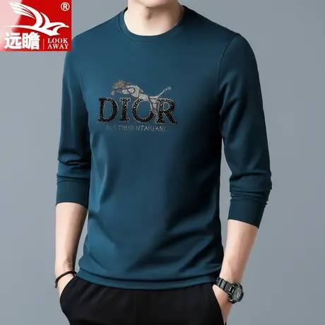 卫衣男秋季时尚圆领上衣服春秋款长袖T恤2022新款潮牌男士打底衫商品大图