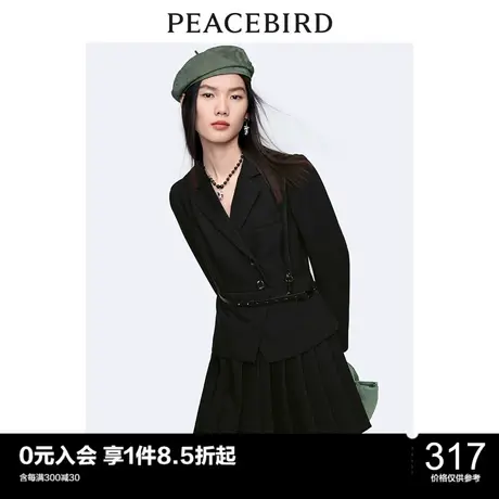 太平鸟气质流行春秋时尚年新款雅痞西装连衣裙A1FAC1437图片