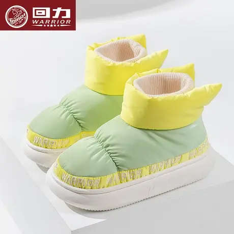 回力靴子女2023新款冬季皮毛一体加绒保暖情侣面包鞋防水抗寒雪地商品大图