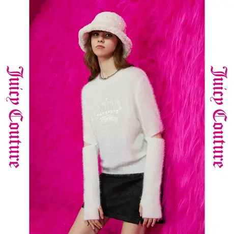 Juicy Couture橘滋春夏新款上衣针织毛衫圆领休闲时尚百搭毛衣女图片