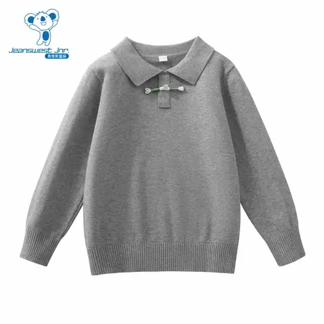 PV真维斯女童装 2025秋季新款韩版潮流校园时尚百搭童装长袖毛衣商品大图