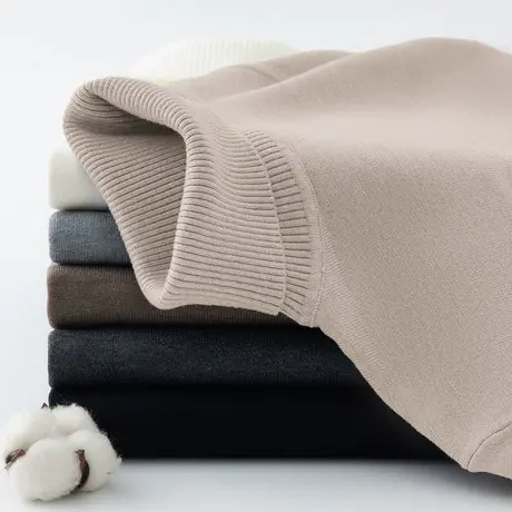 男生毛衣高领纯色内搭打底衫秋冬季潮流修身保暖针织衫毛线衣毛衫商品大图