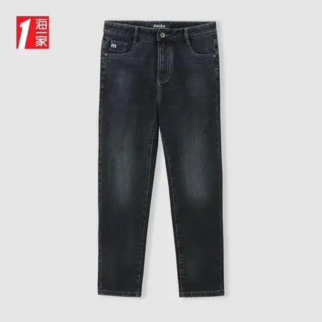 海一家青春活力九分裤2023秋季新款保暖舒适时尚男士牛仔裤商品大图