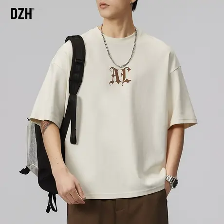 男士宽松t恤潮牌短袖美式高街半袖男夏季男装衣服男款情侣装夏装商品大图