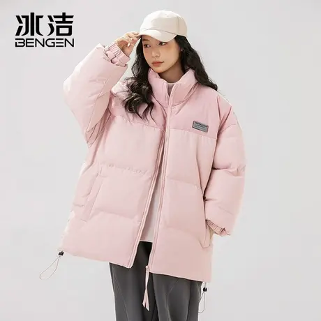冰洁棉衣男女2023秋冬季新款棉衣加厚保暖百搭宽松立领女士棉服商品大图