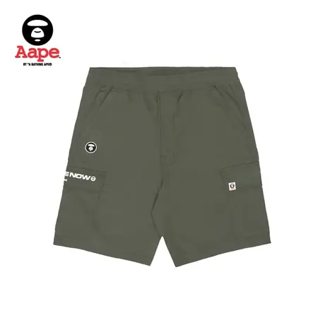 Aape旗舰店男装春夏工装口袋猿颜徽章简约休闲短裤6949XXK商品大图