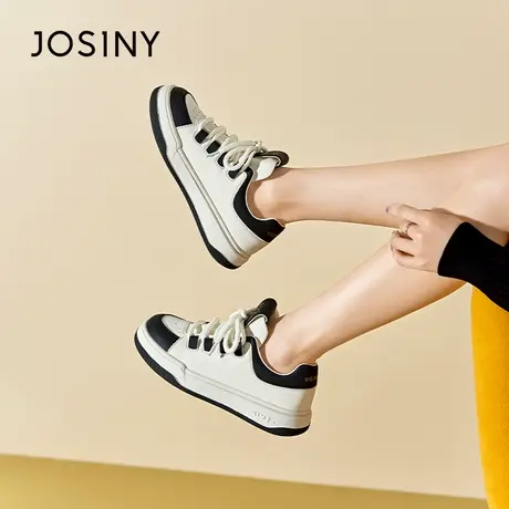 Josiny/卓诗尼学生面包鞋2023夏秋新款透气百搭软底小白鞋运动鞋商品大图