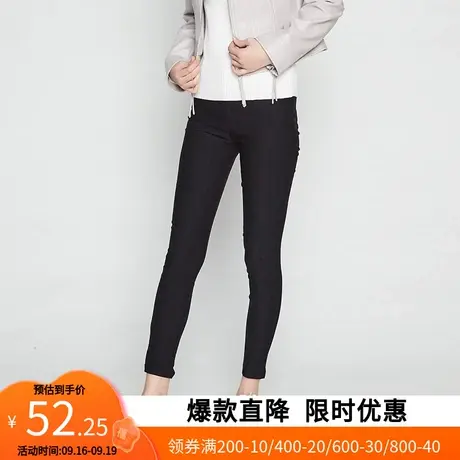 艾格2023春季新品时尚不过时修身显瘦休闲气质长款休闲裤女W676商品大图