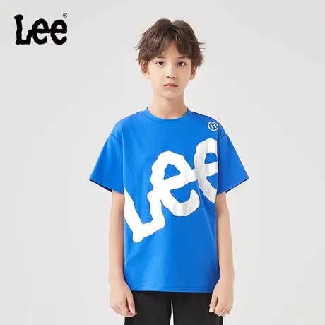 Lee男女童夏季纯棉t恤2025新款半袖中大童运动儿童装衣服夏装短袖图片