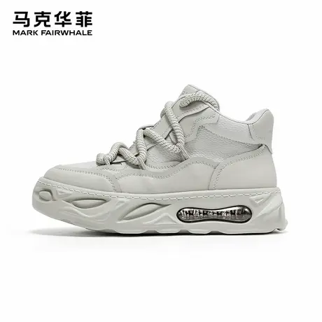 马克华菲高帮男鞋冬季加绒棉鞋2025新款运动情侣鞋子女休闲雪地靴商品大图