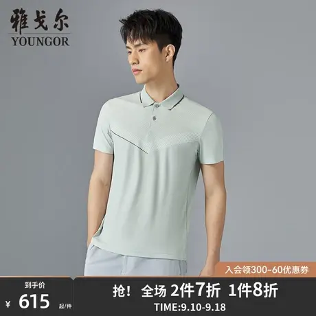 【商场同款】雅戈尔男士短袖T恤夏季新款官方商务POLO衫男S3338商品大图