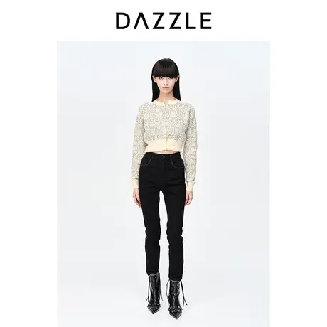 【七七酱专享】【肌理美学】DAZZLE地素奥莱春装新款复古提花贴布图片