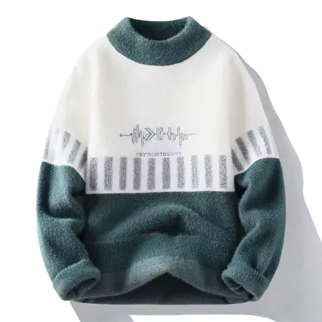 秋冬半高领毛衣12岁男孩13初高中学生14打底针织衫15大童装羊毛衫商品大图