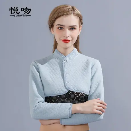 棉质长袖月子护肩保暖睡觉护颈护肩膀的坎肩女士产妇防寒短外套商品大图
