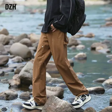男士纯棉工装裤子男潮牌男裤2023新款户外运动休闲裤美式直筒长裤商品大图