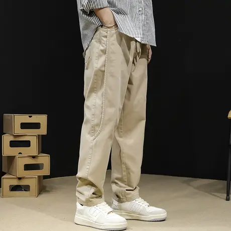 春季休闲裤男宽松直筒商品大图
