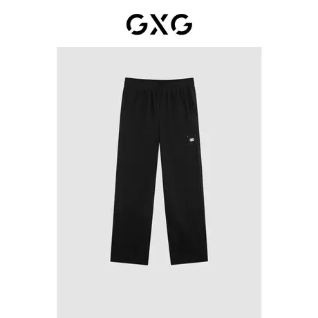 GXG男装 宽松阔腿休闲裤刺绣运动裤男轻薄长裤百搭 24年夏季新品商品大图