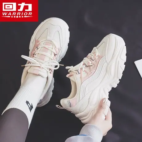 回力女鞋老爹鞋女款2023新款春秋季厚底运动鞋ins潮百搭休闲鞋子商品大图