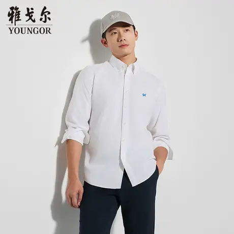 【商场同款】雅戈尔男士长袖衬衫春季新款官方商务休闲长袖衬衫男商品大图