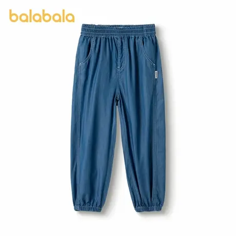 【商场同款】巴拉巴拉童装男童裤子儿童中大童长裤夏装天丝牛仔裤商品大图